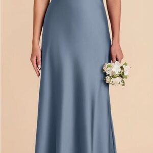 Birdy Grey Veronica Dress in Latte Satin - French Blue